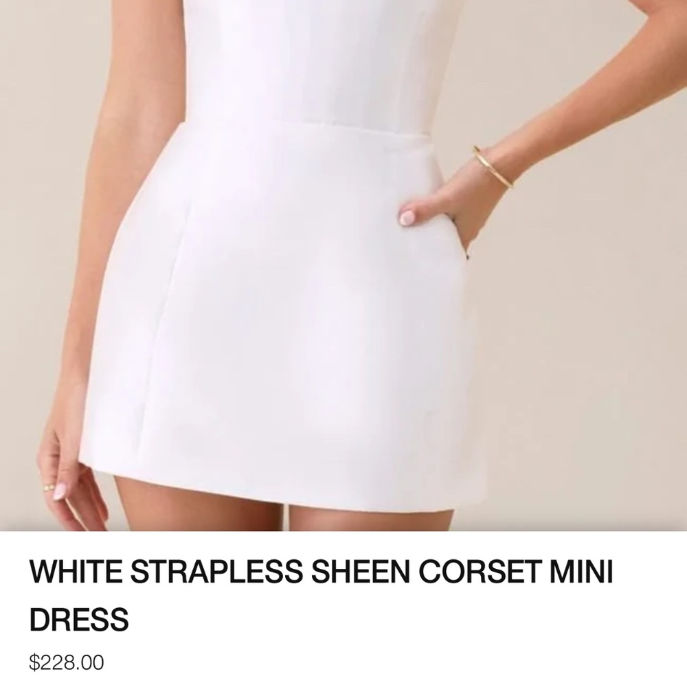 Beverly Hills Heiress - white satin dress